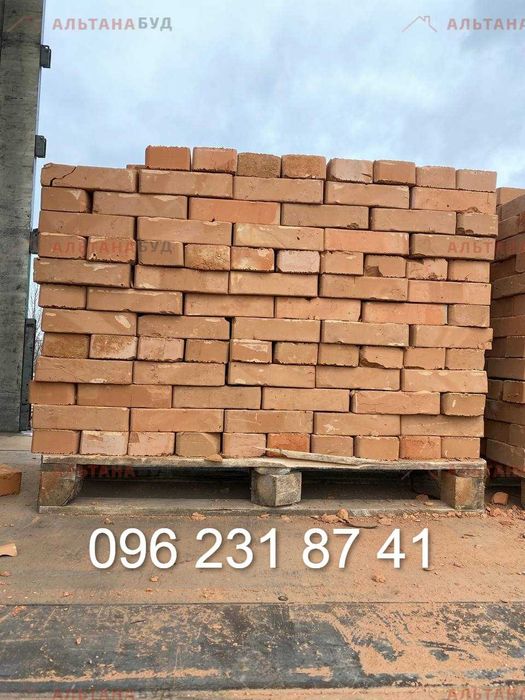 Продам кирпич, цегла рядова м100 м125 м200, Кирпич рядовой с доставкой