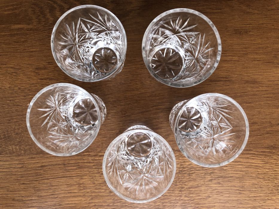 Кришталеві малі стакани 5 шт ціна за всі виробництво СРСР