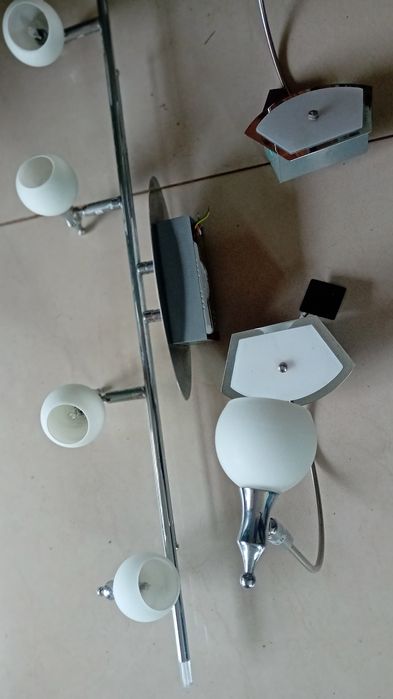 Lampy wiszące komplet ,sufitowa i dwa kinkiety