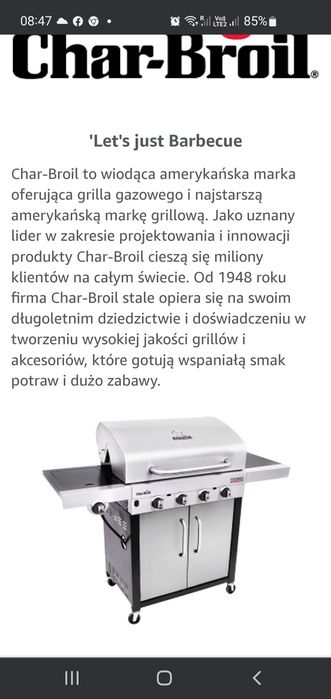 Nowy Gril gazowy 3 palnikowy Char-Broil