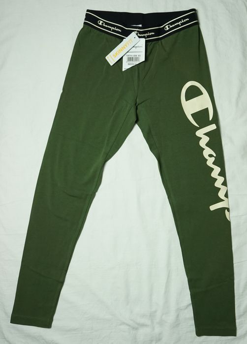Champion Spodnie Legginsy Damskie Bawełniane Logo 112417 r. XS