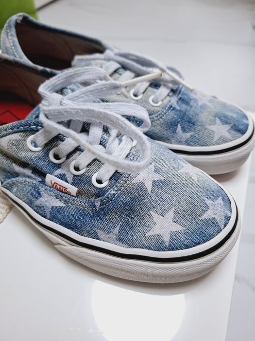Trampki Vans w rozmiarze 37 Jeans 
Biało niebieskie NOWE sznurówki GRA