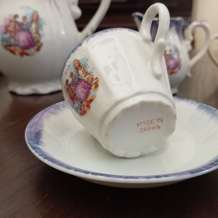 Conjunto de chá de porcelana japonesa