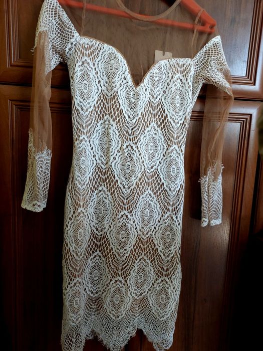 Sukienka koronka tiul m/l
