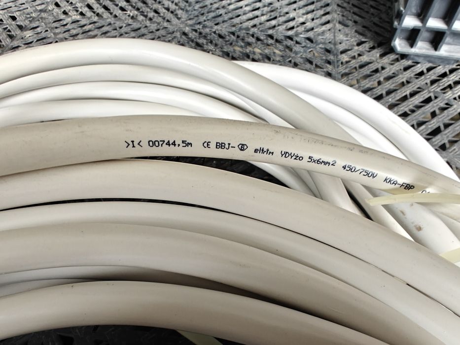 Kabel 5x6 cena za m2