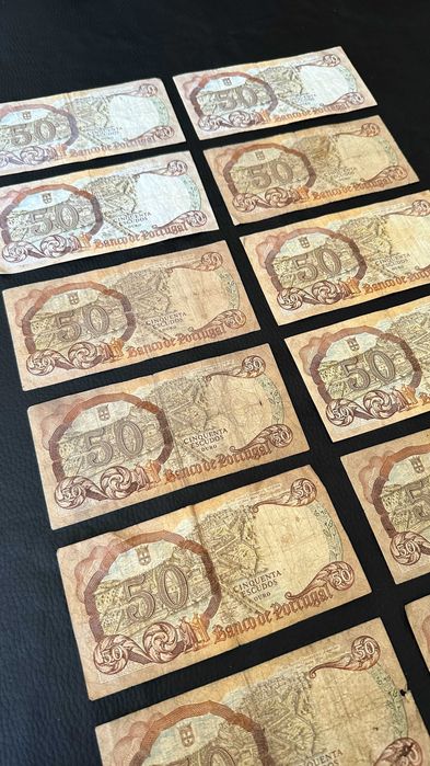 Lote 12 Notas - 50 Escudos - (1964)