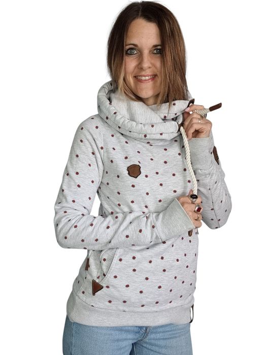 Szara bluza Naketano w biedronki rozmiar  s