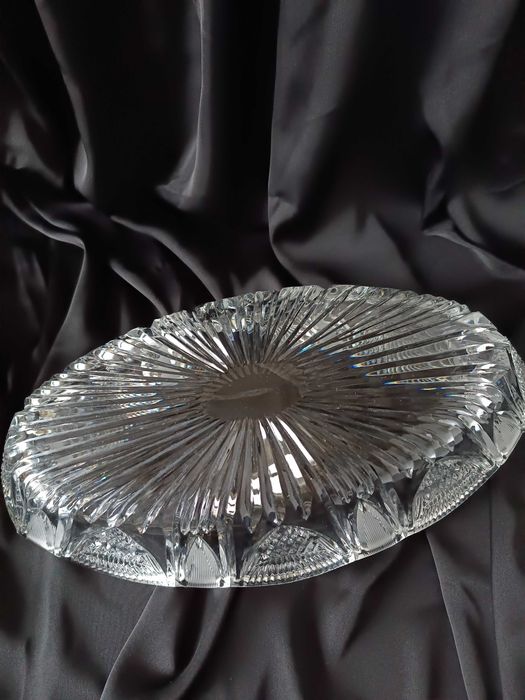 Ваза «Ладья» велика з кришталю фруктівниця