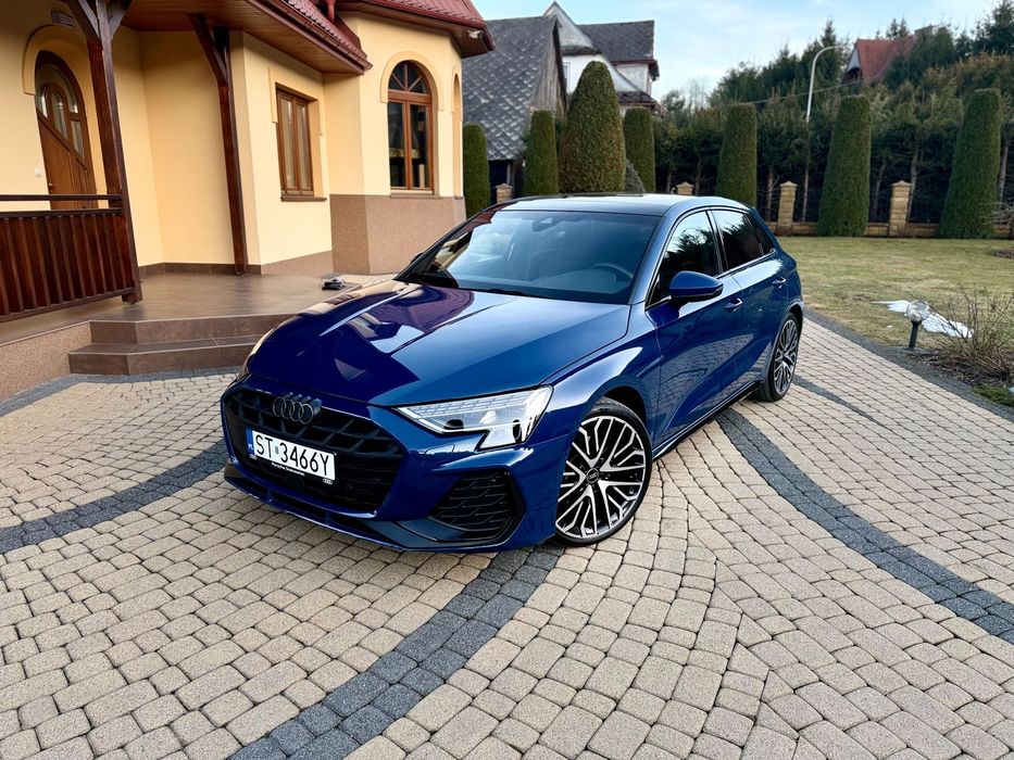 Audi A3 Sportback S-line Salon PL Bezwypadkowy Konfig 220 000zł Serwis ASO Gwarancja