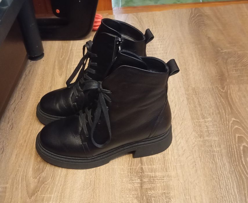Зимові шкіряні черевики