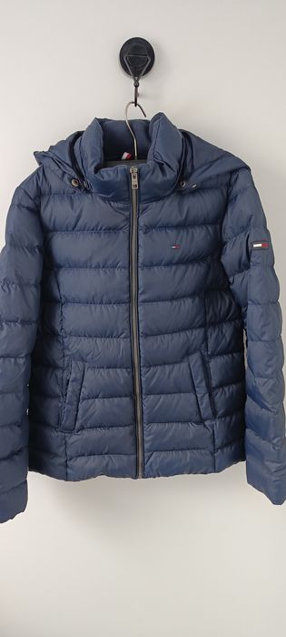 Kurtka Tommy Hilfiger denim M granatowa puchowa