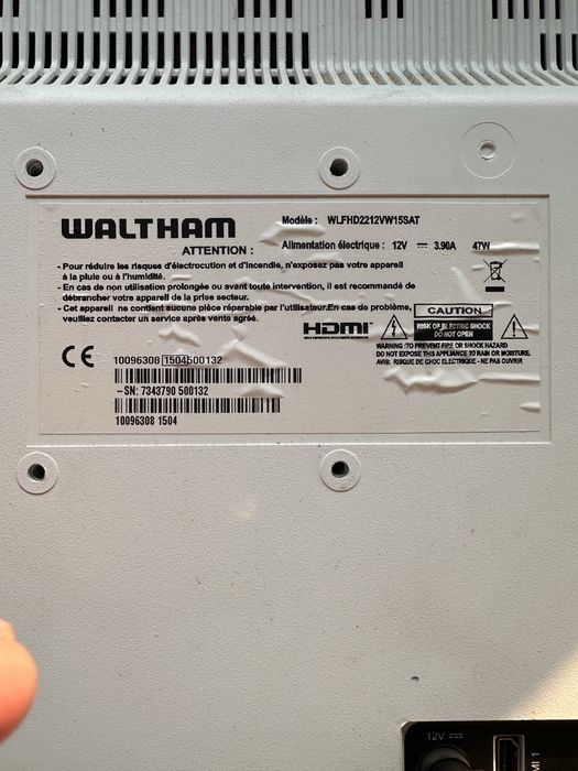 Tv para auto caravana 12v