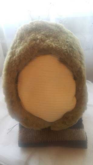 Шапка детская, для мальчика, зима, овчина-велюр.