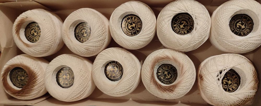 Novelos Âncora e DMC para Crochet