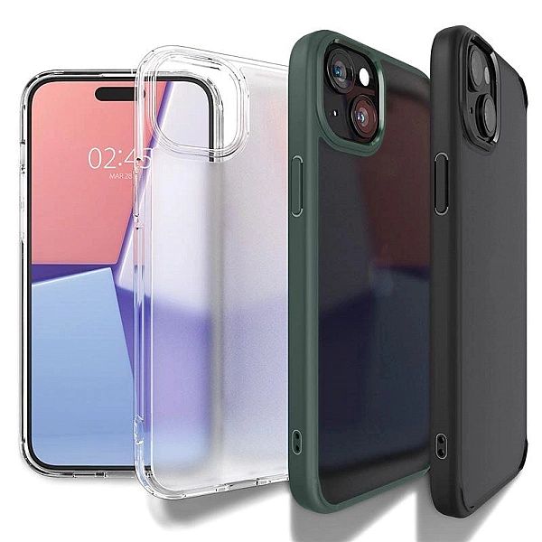 Etui Spigen Ultra Hybrid na iPhone 15 Plus - beżowe