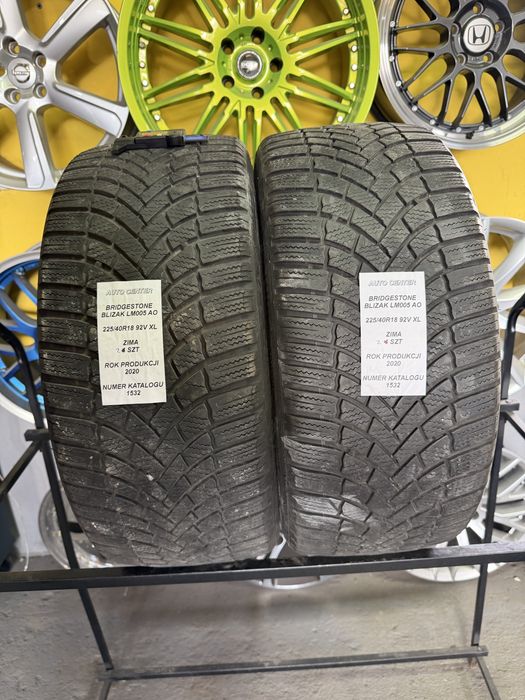 Opony zimowe 225/40R18 92V XL Bridgestone Blizzak LM005 AO | 2020 | 2 sztuki