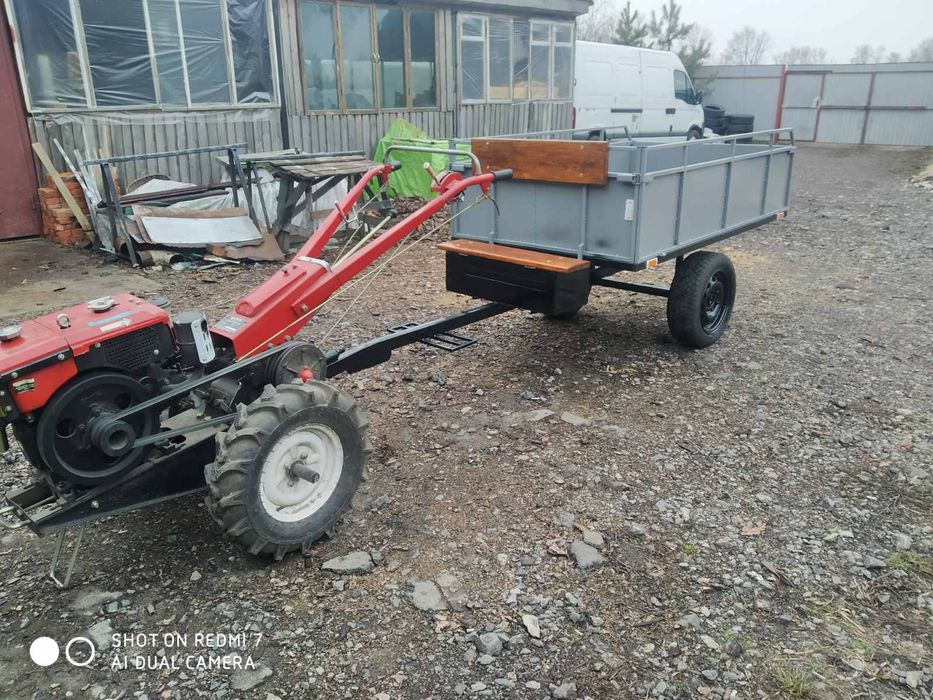 Причіп-самоскид до мотоблока