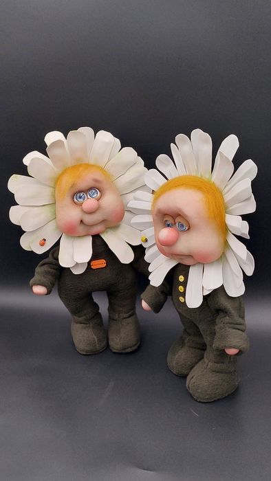 Интерьерная кукла-Цветочек, ручная работа.