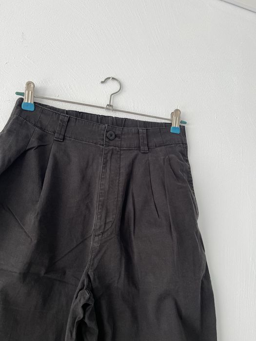 Котонові штани джинси джогери з високою посадкою uniqlo