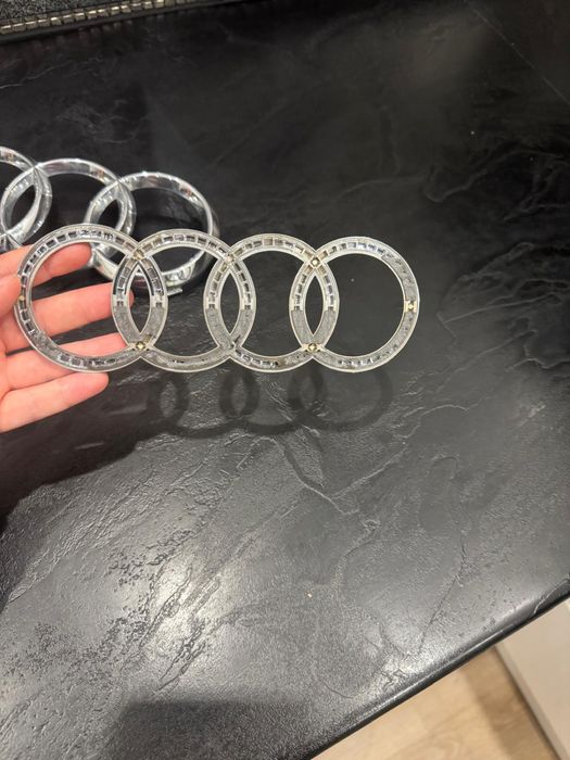 Znaczek Logo Emblemat oryginał przód i tył Audi S5,2008r