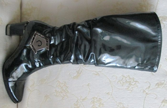 Сапоги итальянские Conni(лак-кожа)