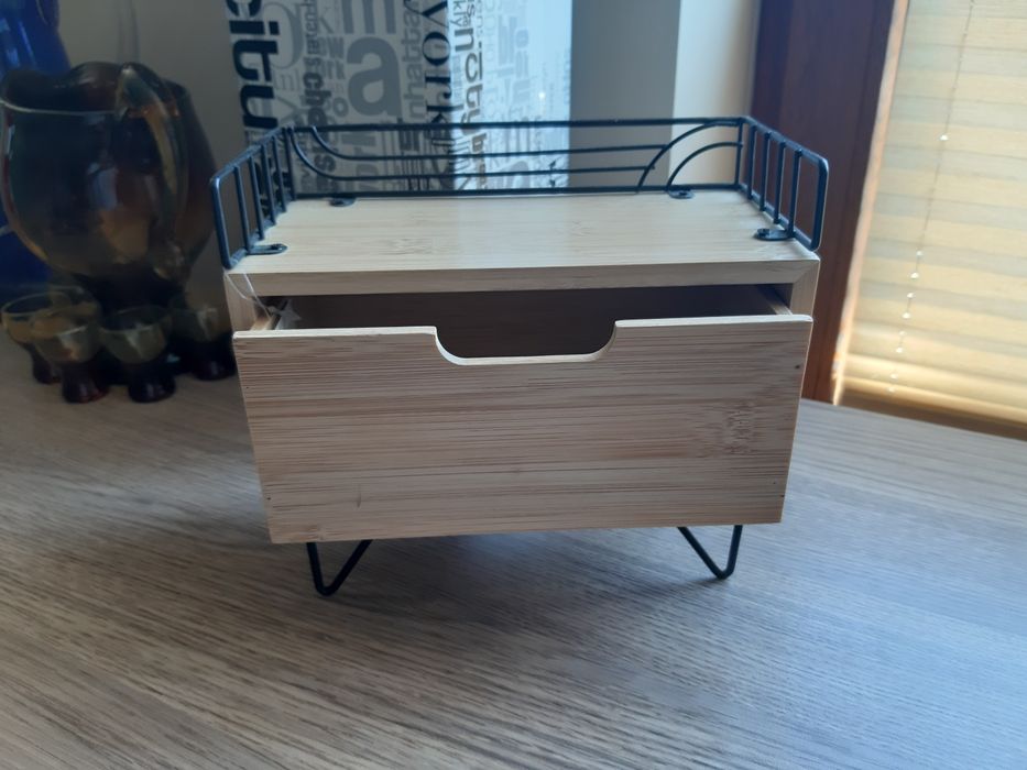 Mebel szafka dla lalki kolekcja tkmaxx kubełek szuflada drewno loft ho