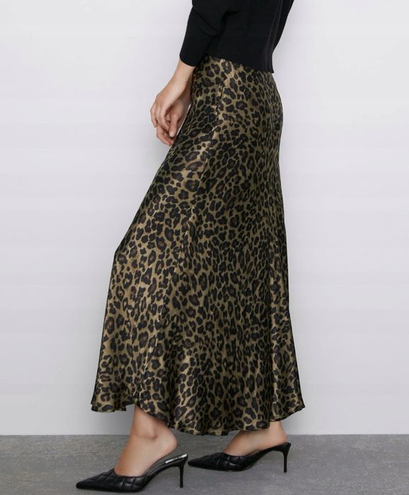 Леопардова спідниця максі Zara