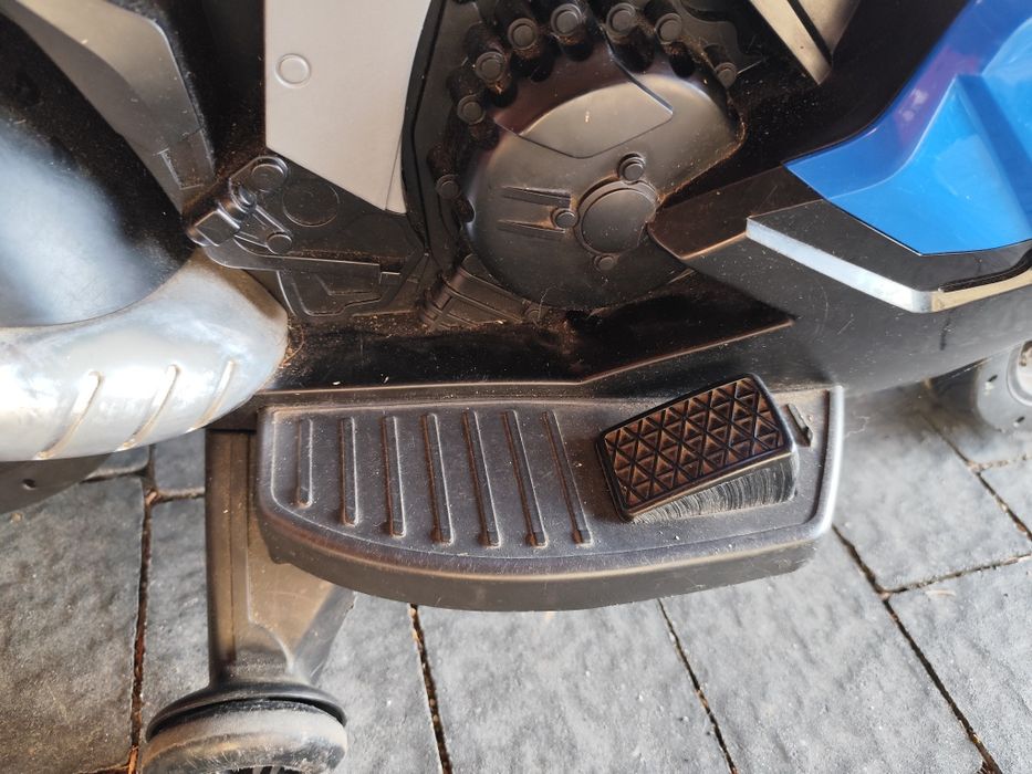 Motor na akumulator BMW K1300S dla dzieci Niebieski Kółka pomocnicze