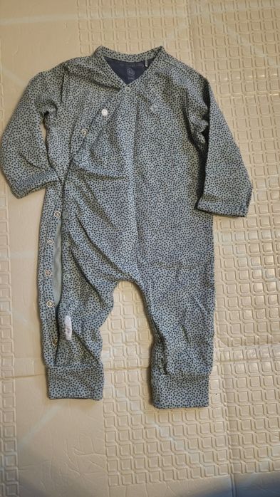 Piżamka pajac śpiochy bez stóp rozm. 62 kopertowy napy rozpinany