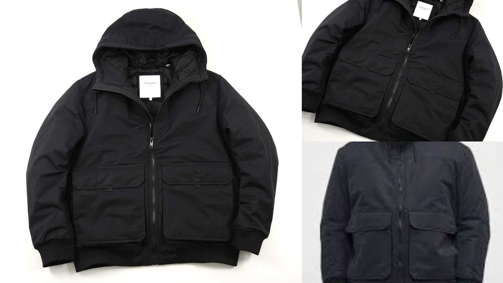 jack&Jones kurtka męska ocieplana zimowa z kapturem jak nowa rozmiar L?