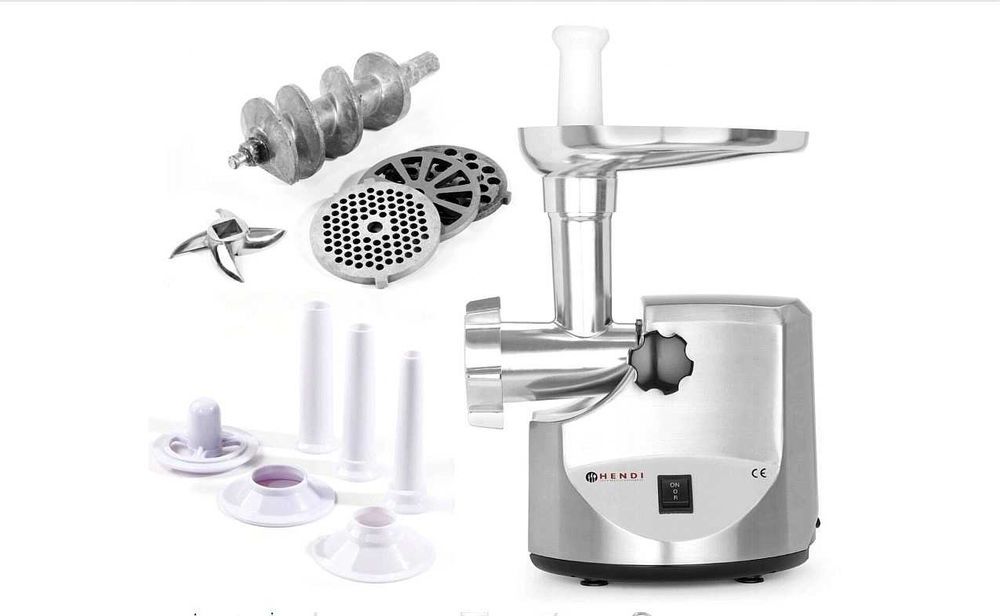 Zestaw XXL: WILK do mięsa Hendi Maszynka do mielenia Do kiełbas NOWA