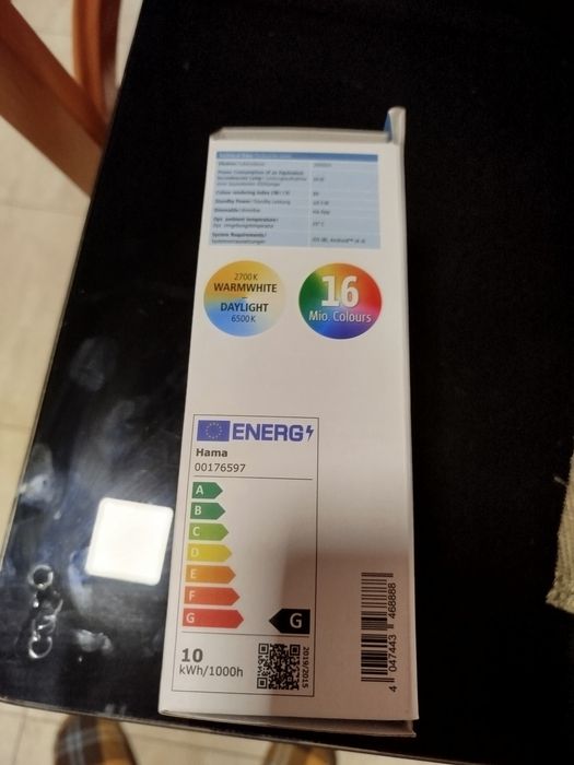 Lâmpada led cores