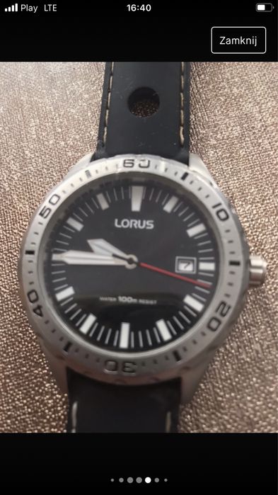 Lorus sportowy zegarek męski.
