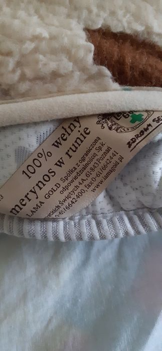 Poduszka z wełny 100% zdrowotna