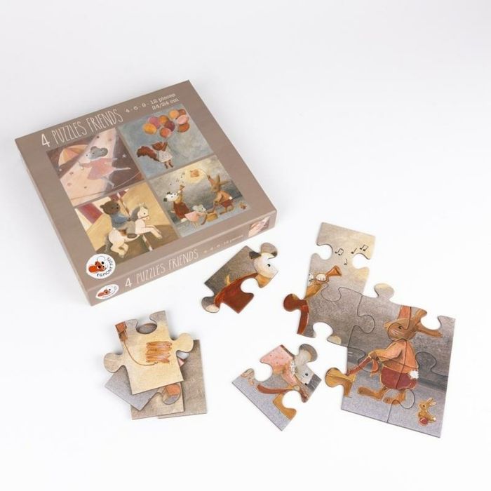 Puzzle Przyjaciele 4szt
