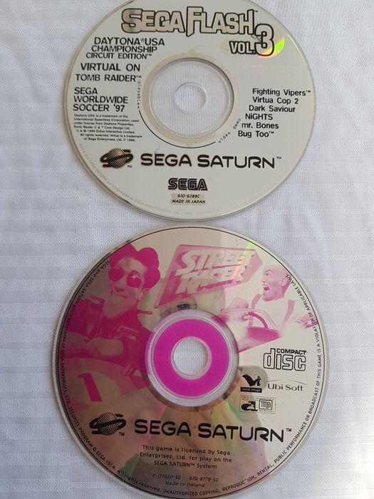 4  jogos Sega Saturn + extra