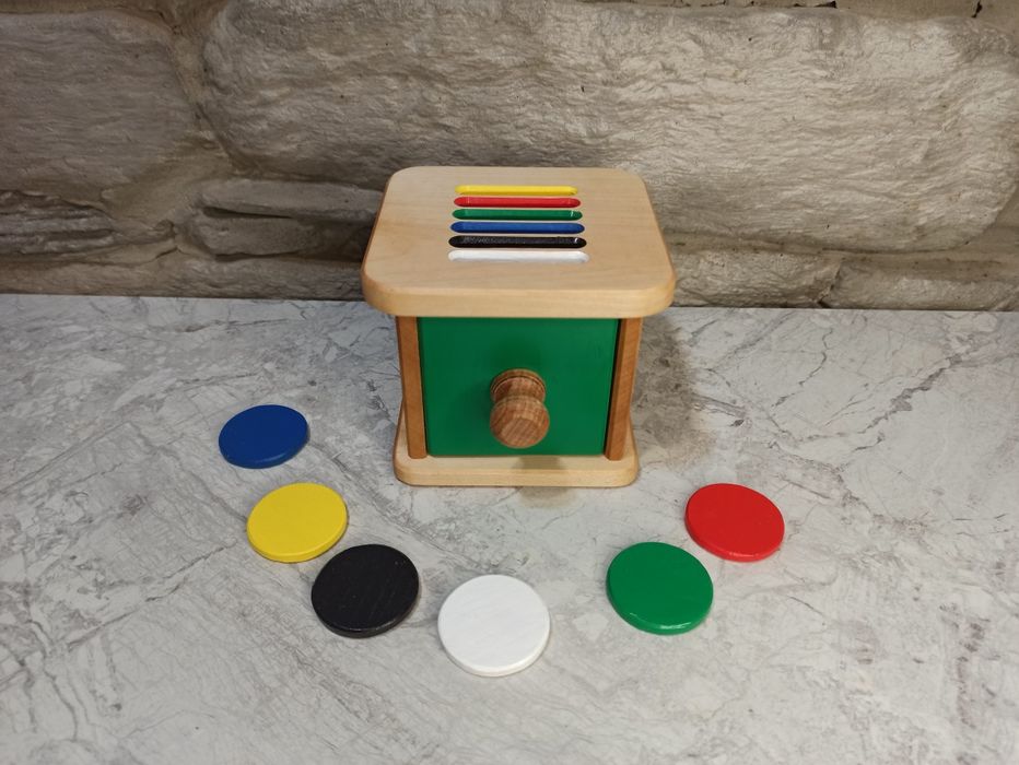 Набір коробок постійності. Дерев'яні іграшки Монтессорі