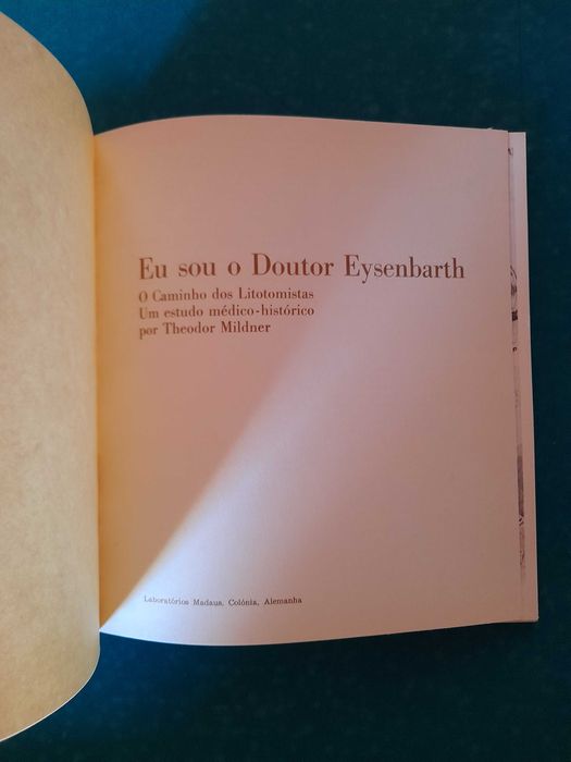 Eu sou o doutor Eysenbrath - curiosidade,  história da medicina