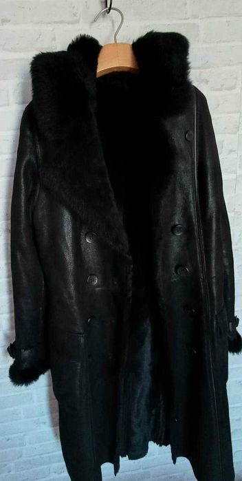 Kożuch naturalny firma  LU MAN / skóra owcza / roz. 38 / 40