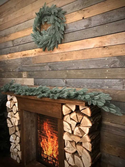 Хвойні новорічні гірлянди Classic - декор (литі блакитні 1.2 м та 2 м)