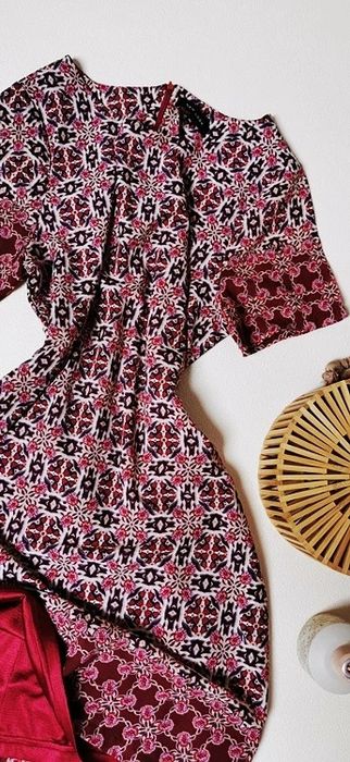 New Look Krótka Sukienka Trapezowa Wzory Boho Hippie Etno Aztec Retro