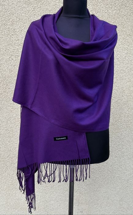 Szalik kaszmirowy gladki unisex