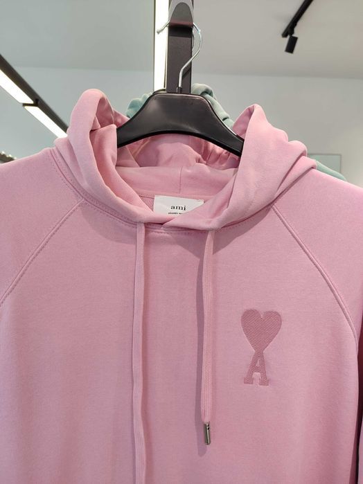 Худі AMI Paris Ami de Coeur Hoodie Pink