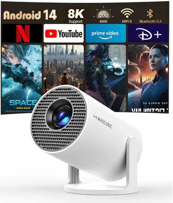 Projetor Inteligente Magcubic HY300 Pro Wi-Fi Android (Novo na Caixa)