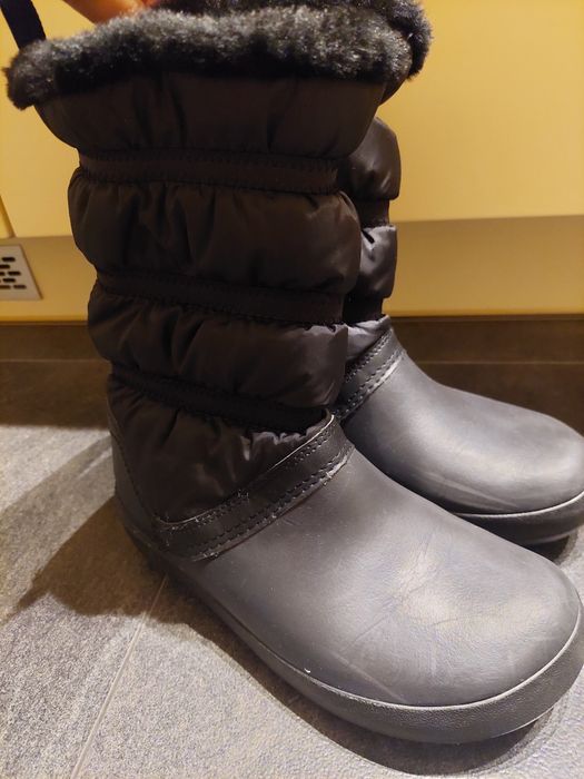Crocs śniegowce w7. 24,24.5cm. Nieprzemakalne. Futerko. Stan bdb