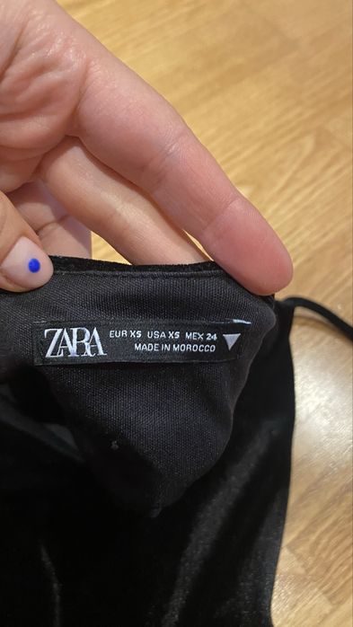 Zara бодік велюровий