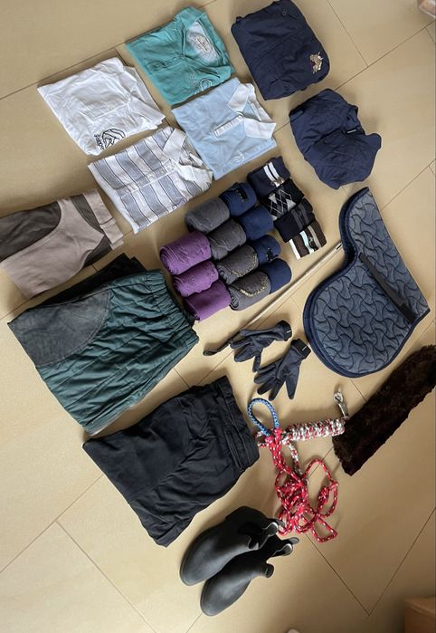 Zestaw sprzęt jeździecki do koni dla konia dla jeźdzcca