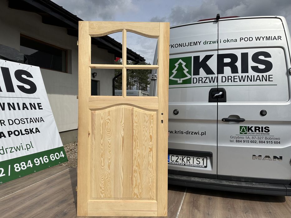 Drzwi wewnętrzne drewniane OD RĘKI Łuk Łukowe sosnowe CAŁA POLSKA