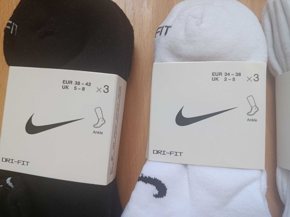 Oryginalne skarpetki Nike długie, stópki różne rozmiary!