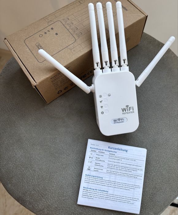 Підсилювач повторювач Wi-Fi Ретранслятор 2.4G 6 антен